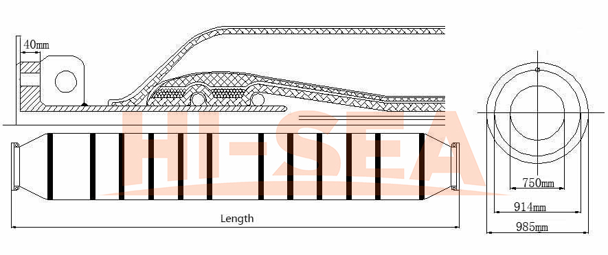 DN750 Dredge Self Floating Hose